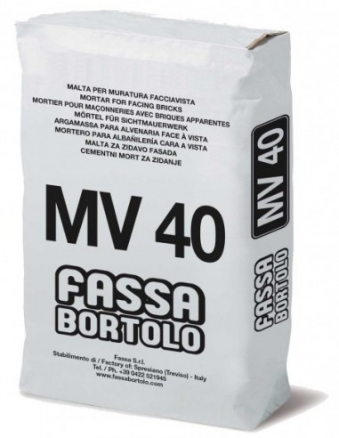 Mv 40 Mortero Gris P Cara À Vista Granel - Fassa Bortolo