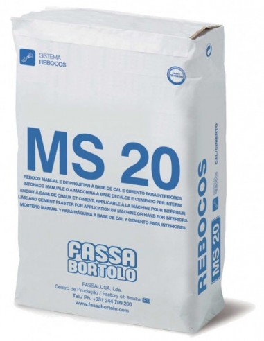 Ms 20 Mortero Interior Saco 25Kg - Fassa Bortolo