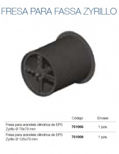 Fresa para Zyrillo 125x70 - Fassa Bortolo